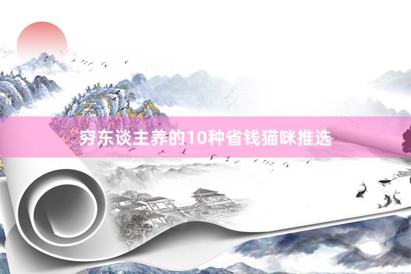 穷东谈主养的10种省钱猫咪推选